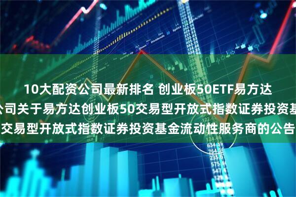 10大配资公司最新排名 创业板50ETF易方达: 易方达基金管理有限公司关于易方达创业板50交易型开放式指数证券投资基金流动性服务商的公告